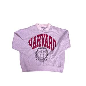 Harvard University Collared Sweatshirt Womens M Y2K Ivy League Preppy Vintage